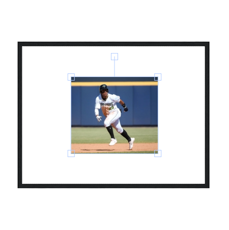 Julio Rodriguez Wooden Framed Poster