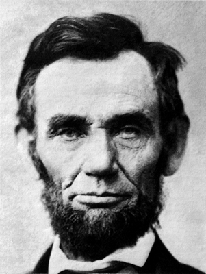 Abraham Lincoln wood print