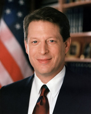 Al Gore wooden framed poster