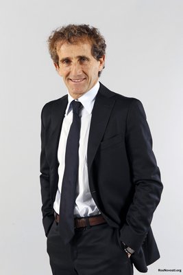 Alain Prost wooden framed poster