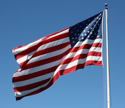 American Flag wood print