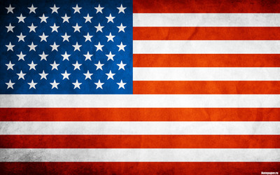 American Flag wooden framed poster