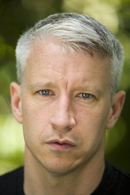 Anderson Cooper wooden framed poster