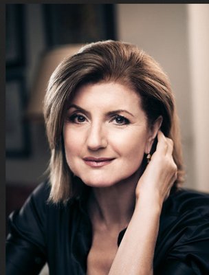 Arianna Huffington wood print