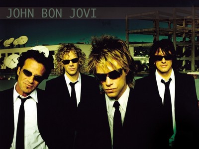 Bon Jovi wooden framed poster