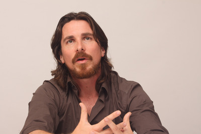 Christian Bale wooden framed poster