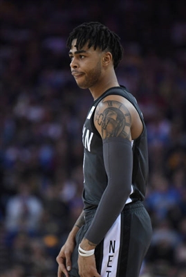D'Angelo Russell wood print