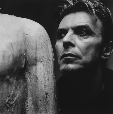 David Bowie wood print