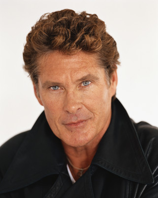 David Hasselhoff wooden framed poster