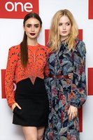 Ellie Bamber & Lily Collins mug #G2352420