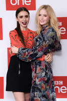 Ellie Bamber & Lily Collins longsleeve t-shirt #3735178