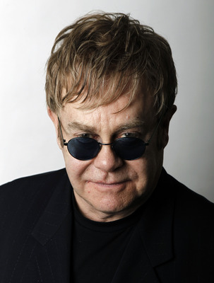 Elton John wooden framed poster
