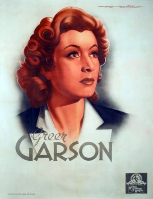 Greer Garson wood print
