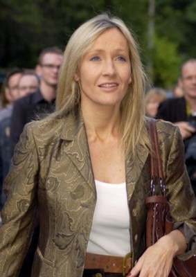 J.K. Rowling wooden framed poster