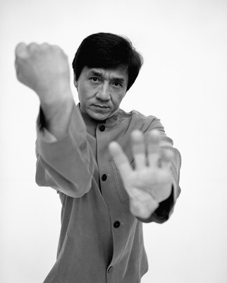 Jackie Chan wood print