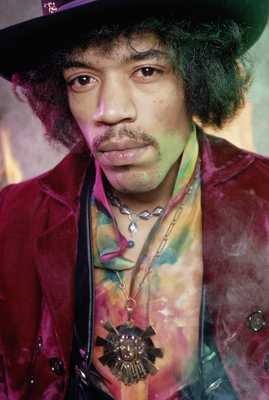 Jimi Hendrix wood print