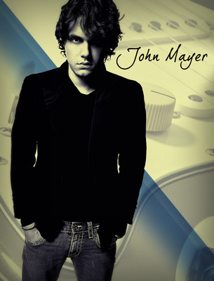 John Mayer wooden framed poster