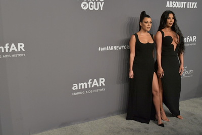 Kourtney Kardashian And Kim Kardashian wood print