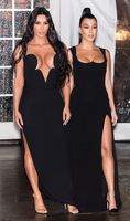 Kourtney Kardashian And Kim Kardashian Longsleeve T-shirt #3796026