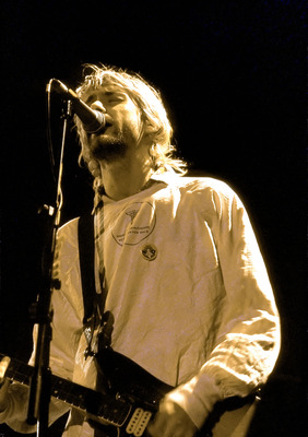 Kurt Cobain wood print