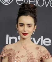 Lily Collins Longsleeve T-shirt #2821712