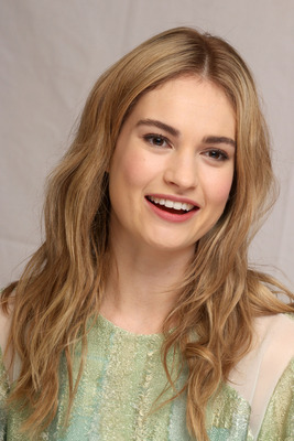 Lily James canvas poster