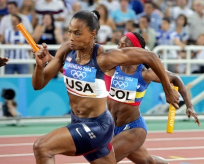 Marion Jones canvas poster