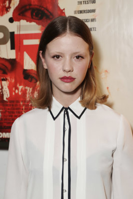 Mia Goth wooden framed poster