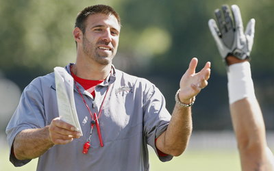 Mike Vrabel wooden framed poster