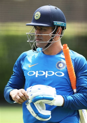 Ms Dhoni wooden framed poster