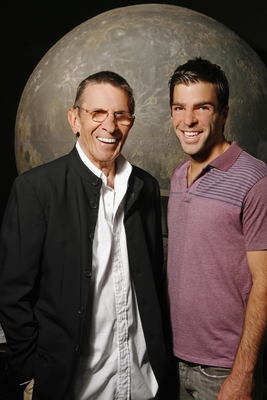 Zachary Quinto And Leonard Nimoy poster