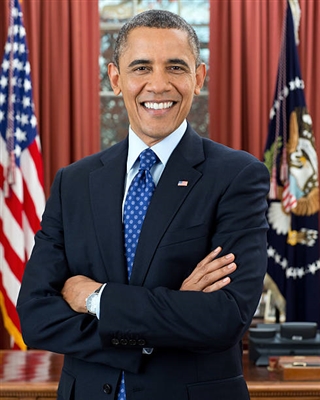Barack Obama wood print
