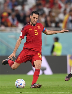 Sergio Busquets wooden framed poster
